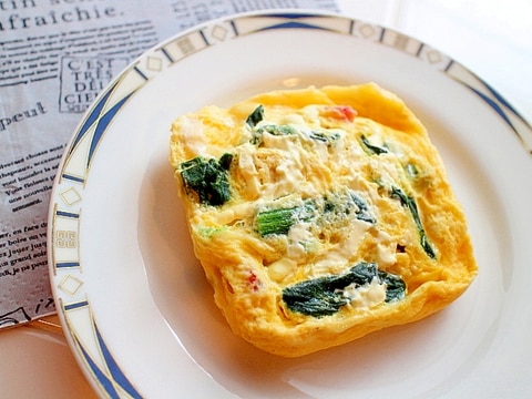 オムレツやキッシュより簡単 レンジでカラフル卵焼き レシピ 作り方 By Seika A 楽天レシピ